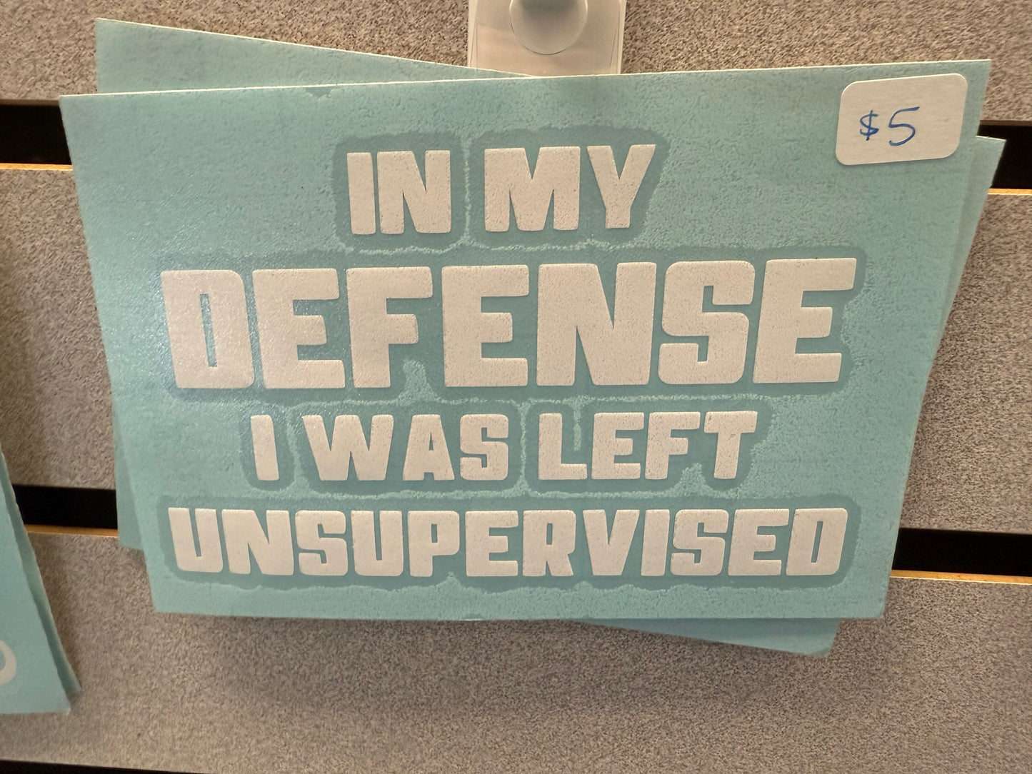 In My Defense Decal