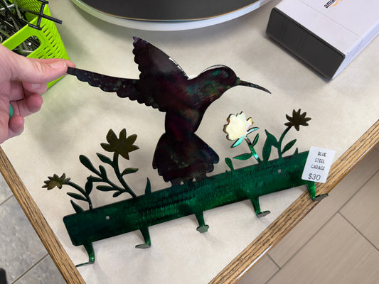 Hummingbird metal Keychain Holder