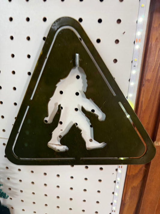 Sasquatch Caution Sign