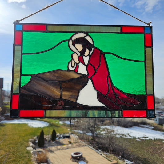 Stained glass Jesus