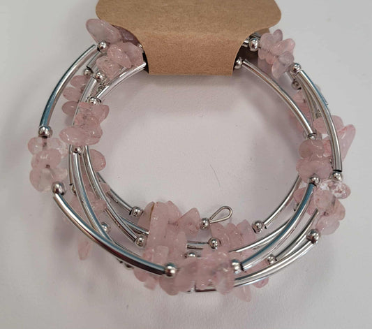 Rose Quartz bracelet bangle