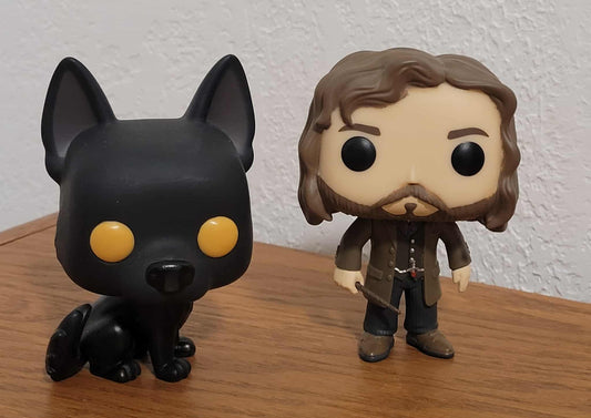 Funky pop, Harry Potter serious black black and dog figurine set ￼