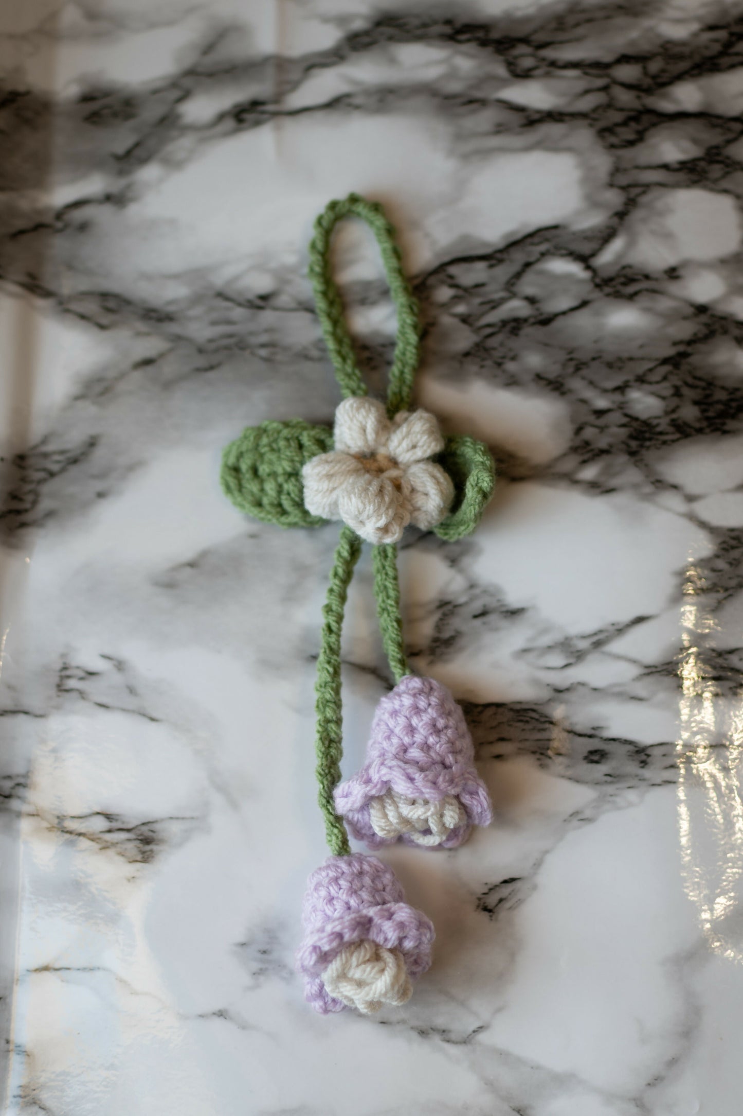 Crochet car mirror charms