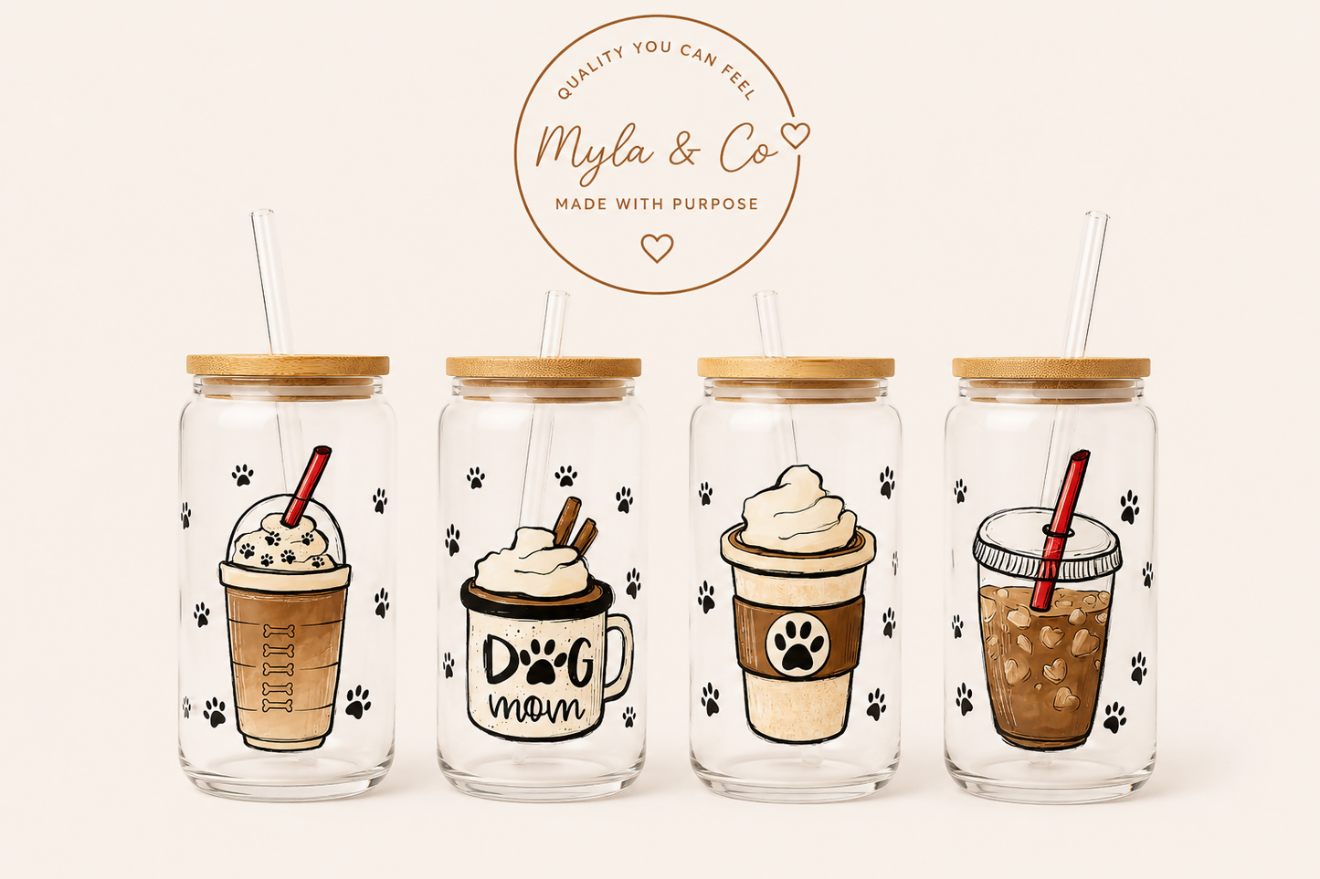 16oz Glass Tumblers