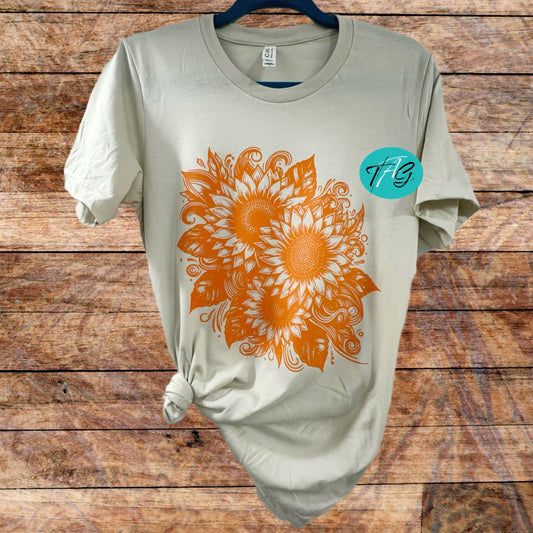 Sunflowers Graphic Tee - Bella + Canvas