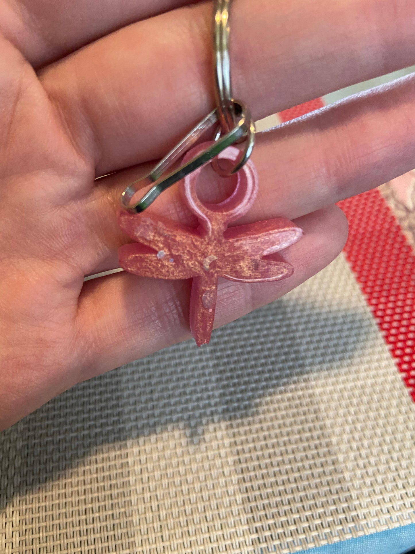 Mini dragonfly keychain