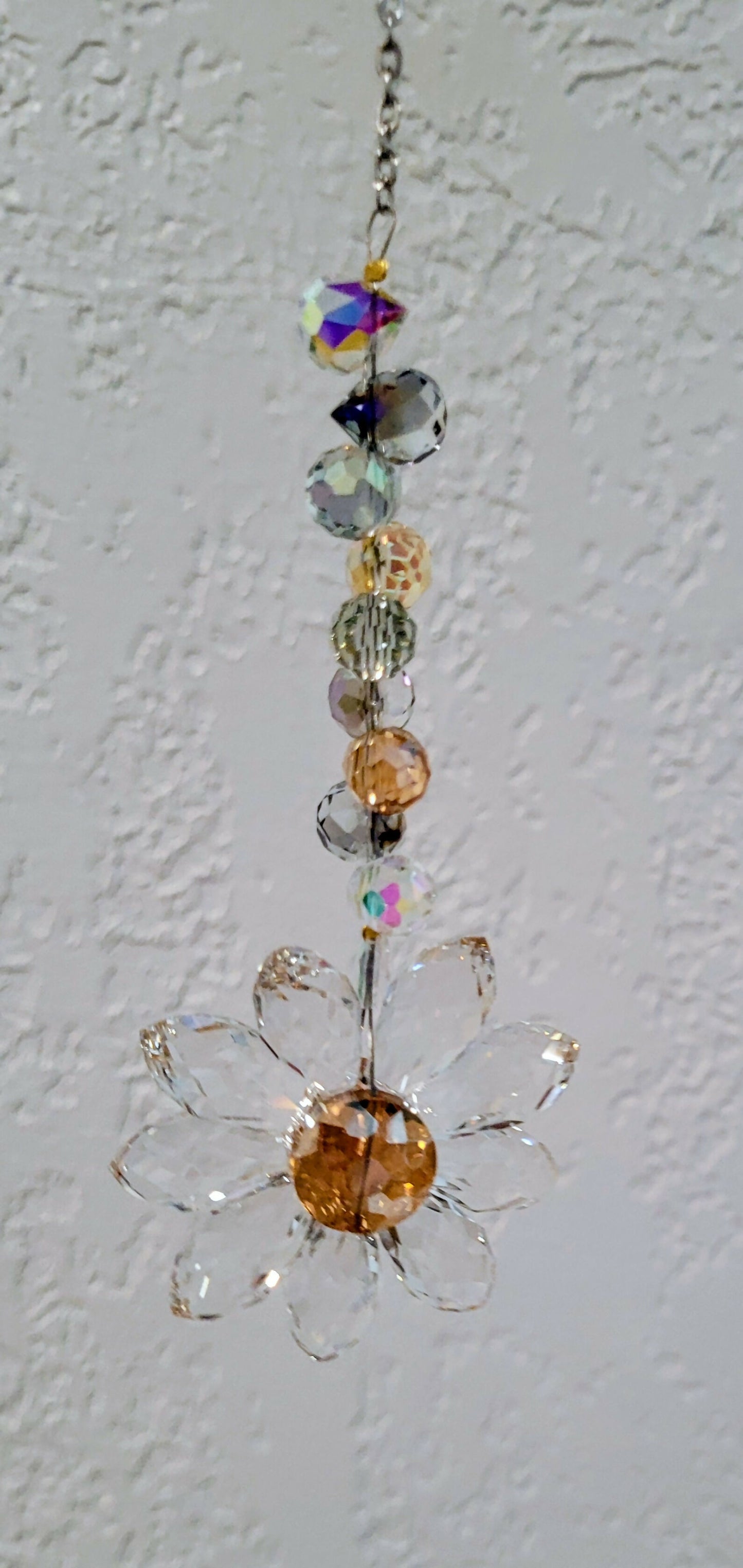 Floral Crystal Suncatcher