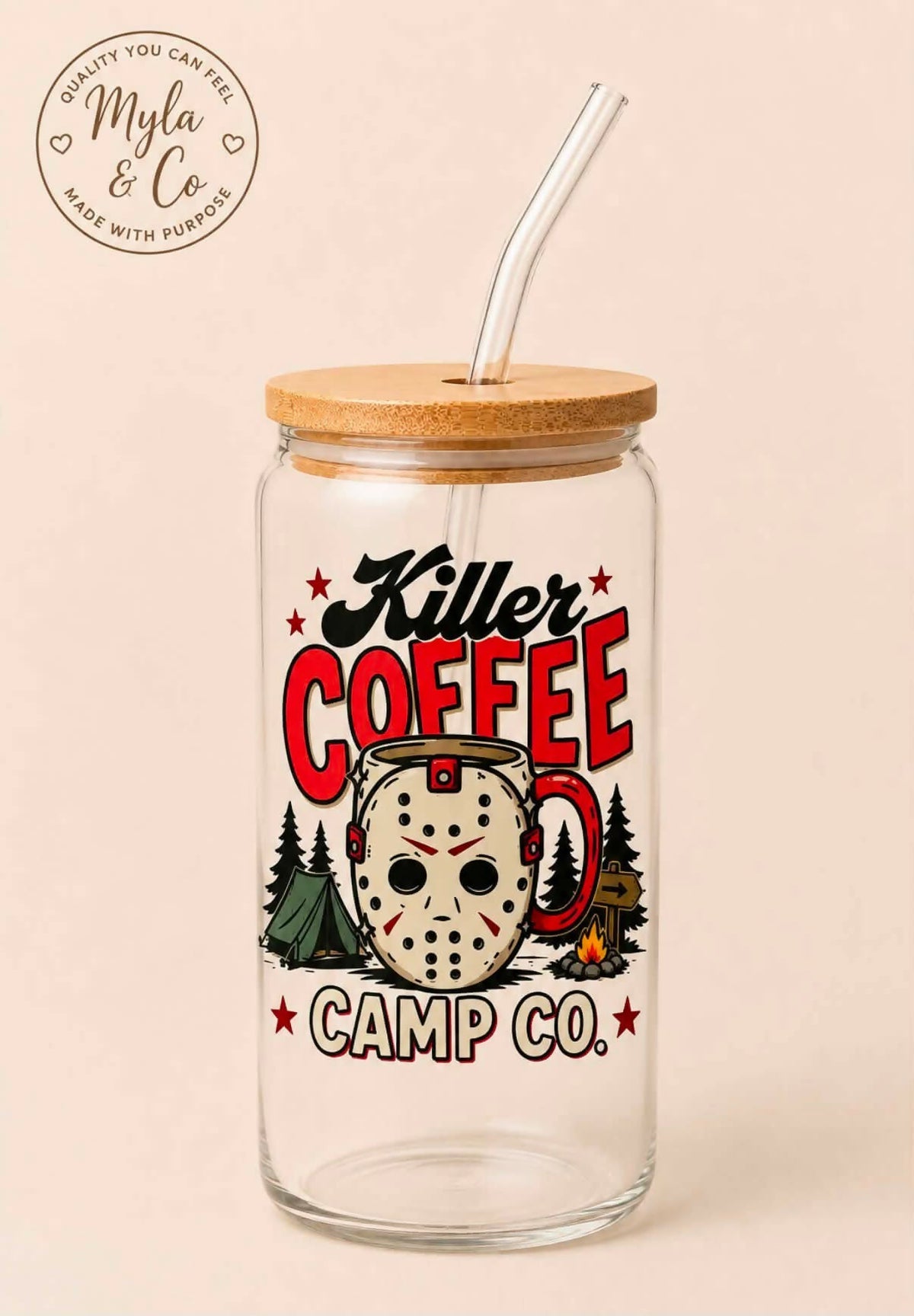 16oz Glass Halloween Tumblers