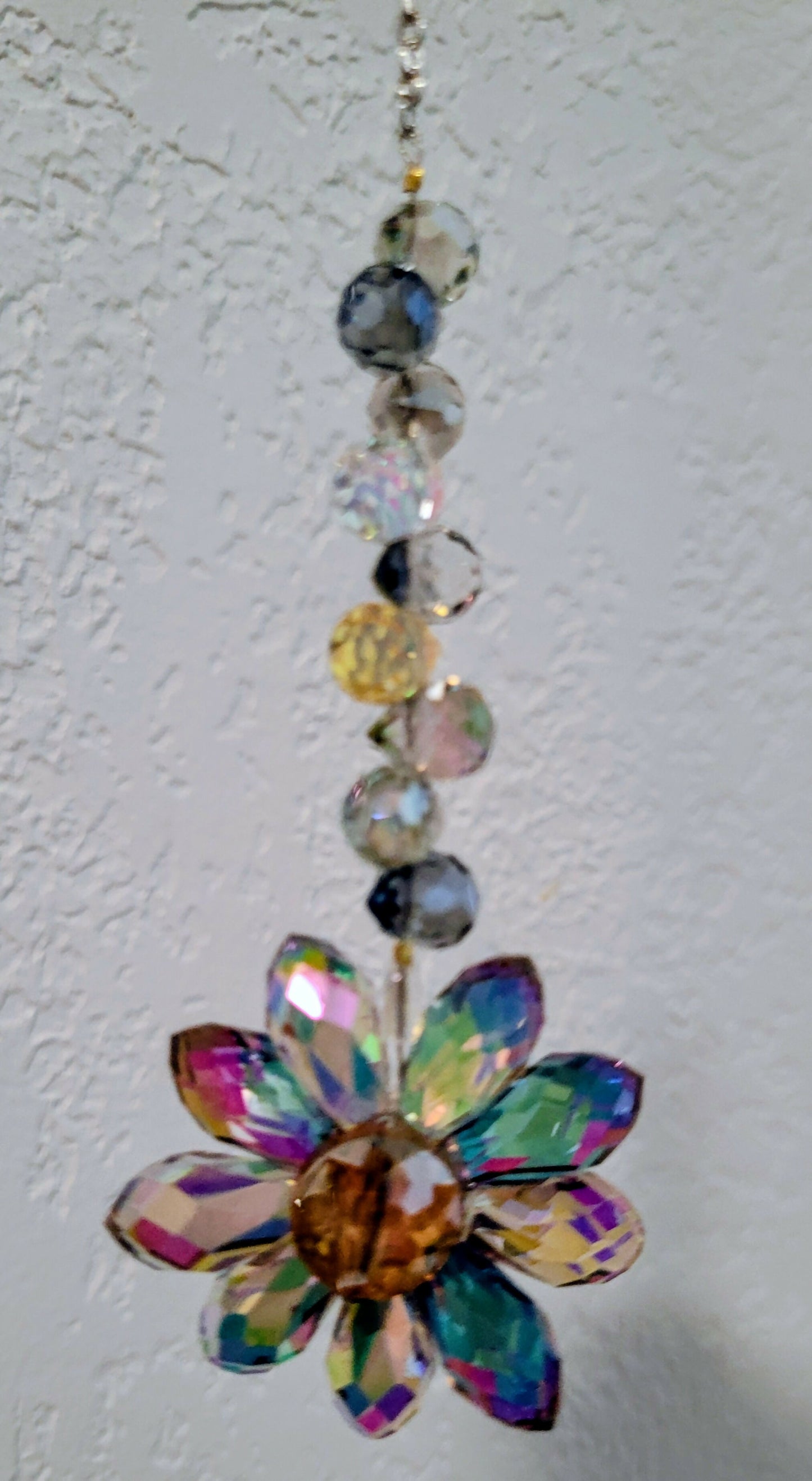 Floral Crystal Suncatcher