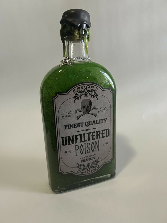 Unfiltered poison potion bottle