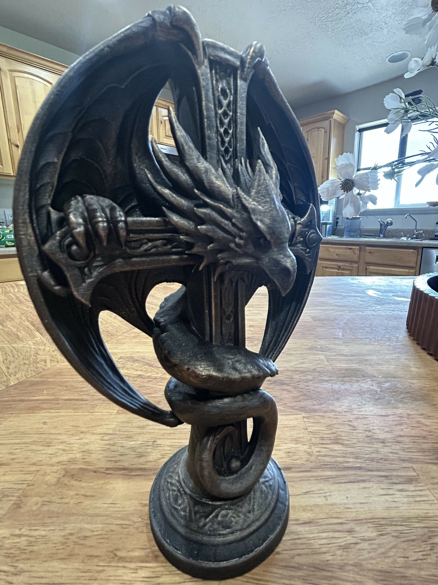 Dragon Cross Statue