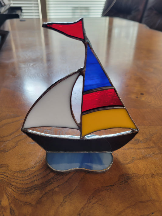 Sailboat Stained Glass