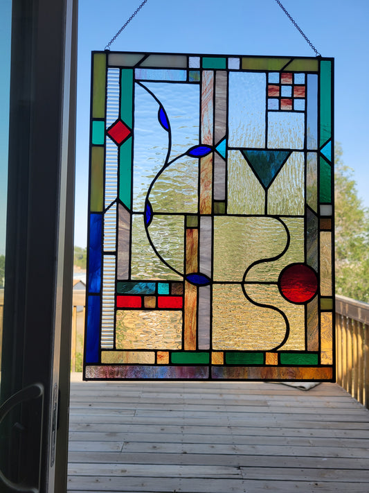 Shapes and Lines Stained Glass