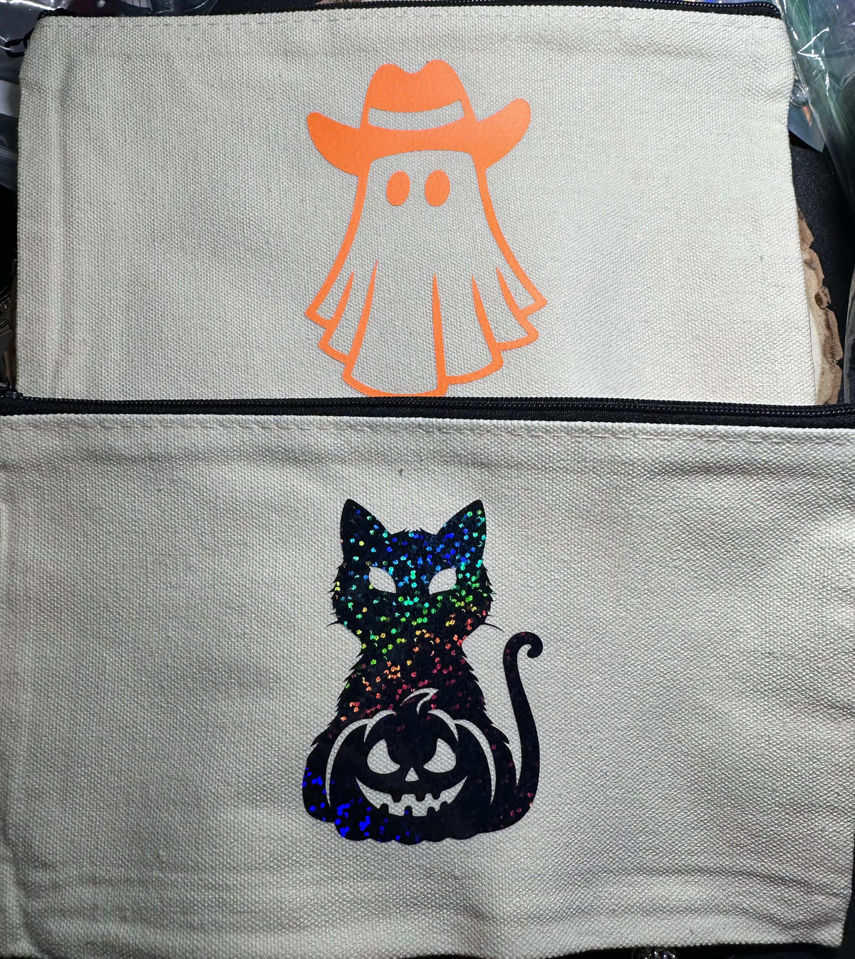 MJ canvas zipper bag