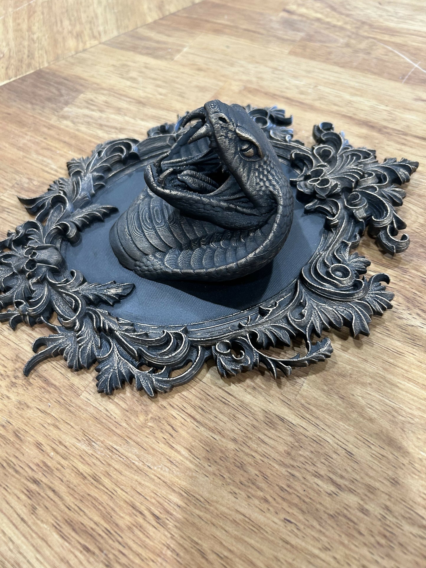 Rattlesnake head wall hanging
