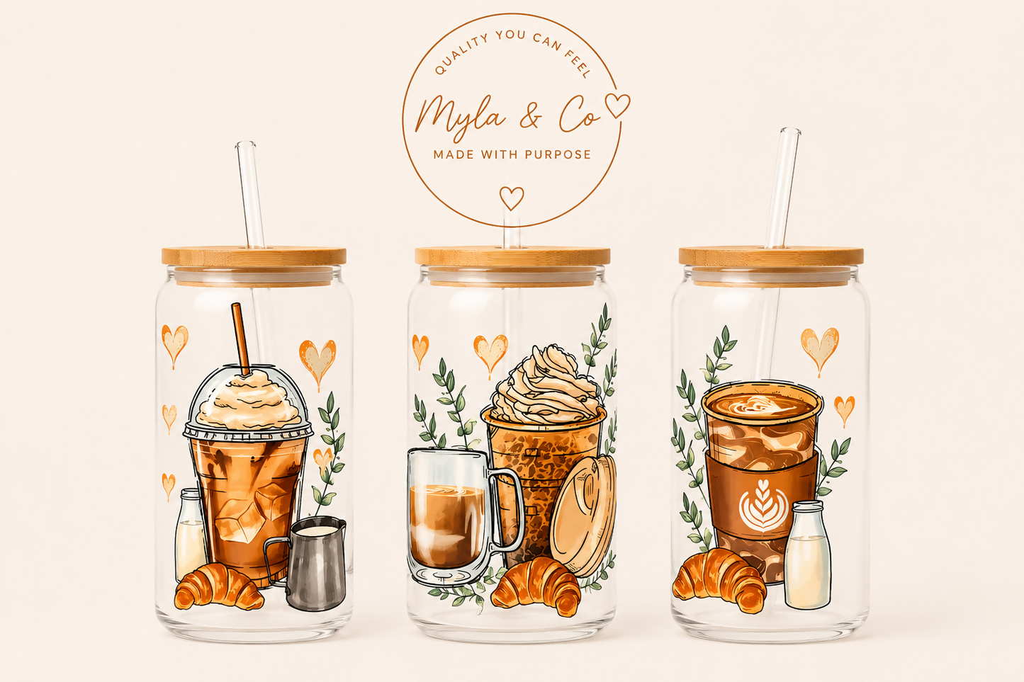 16oz Glass Tumblers