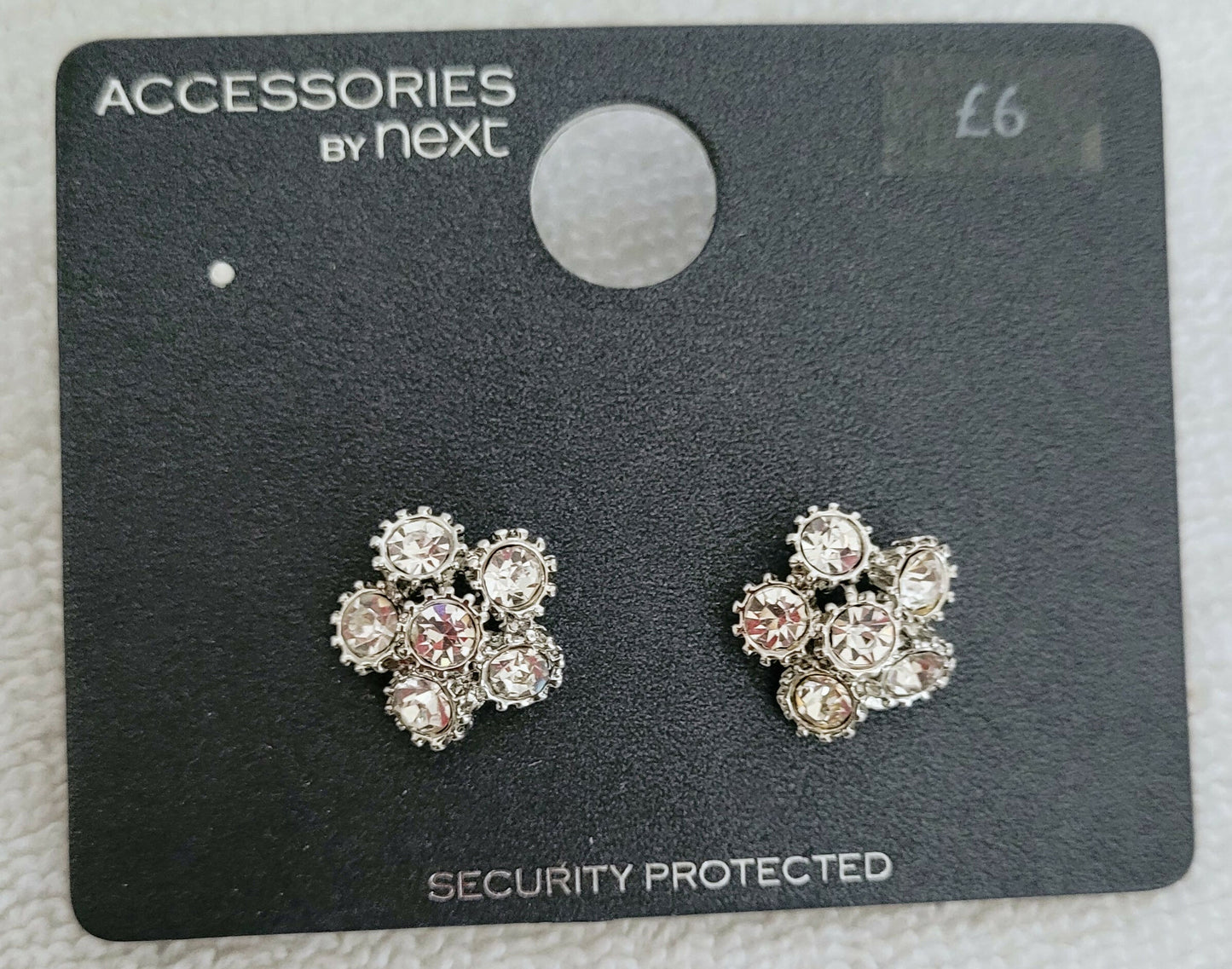 Accessories By Next Rhinestone Flower Earrings