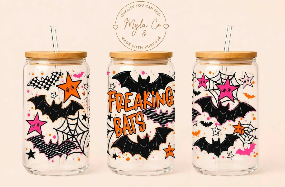 16oz Glass Halloween Tumblers