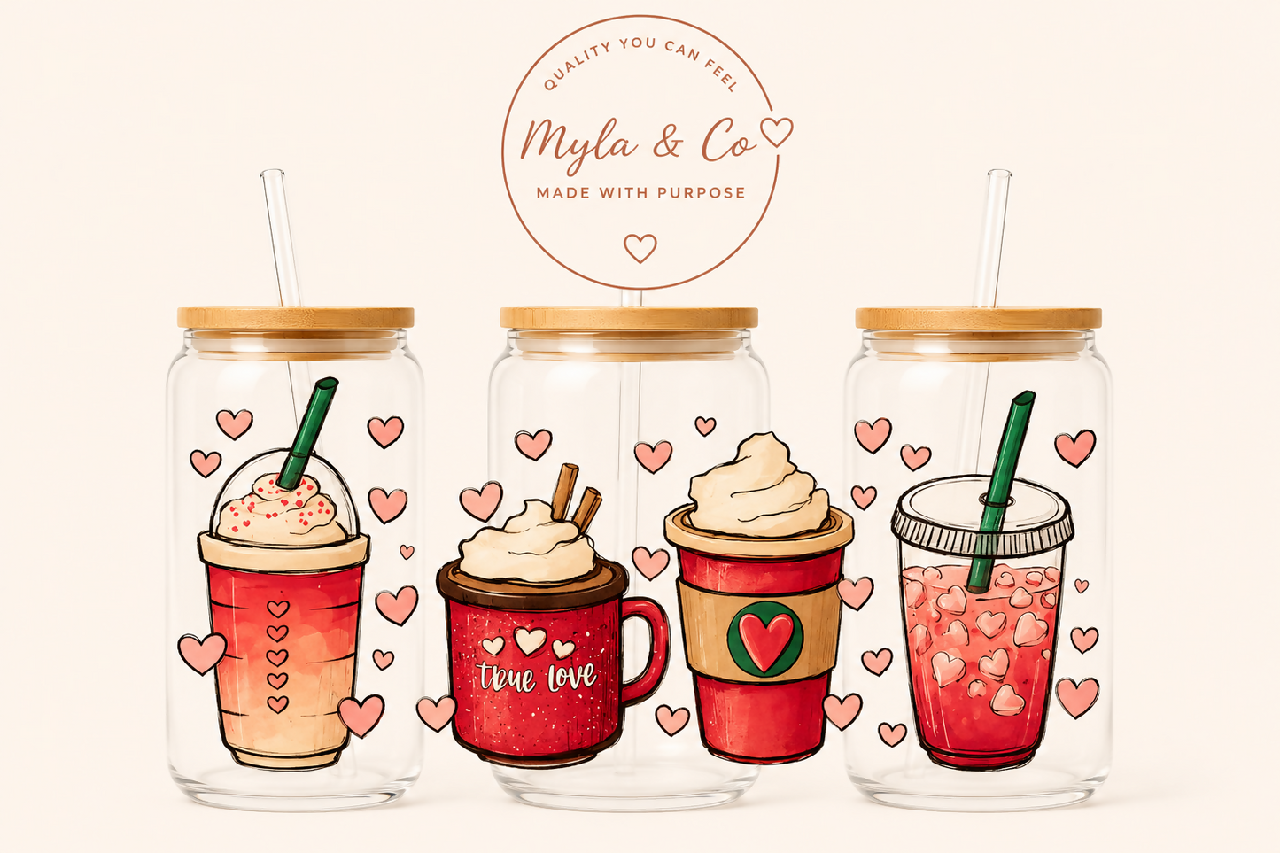 16oz Glass Tumblers