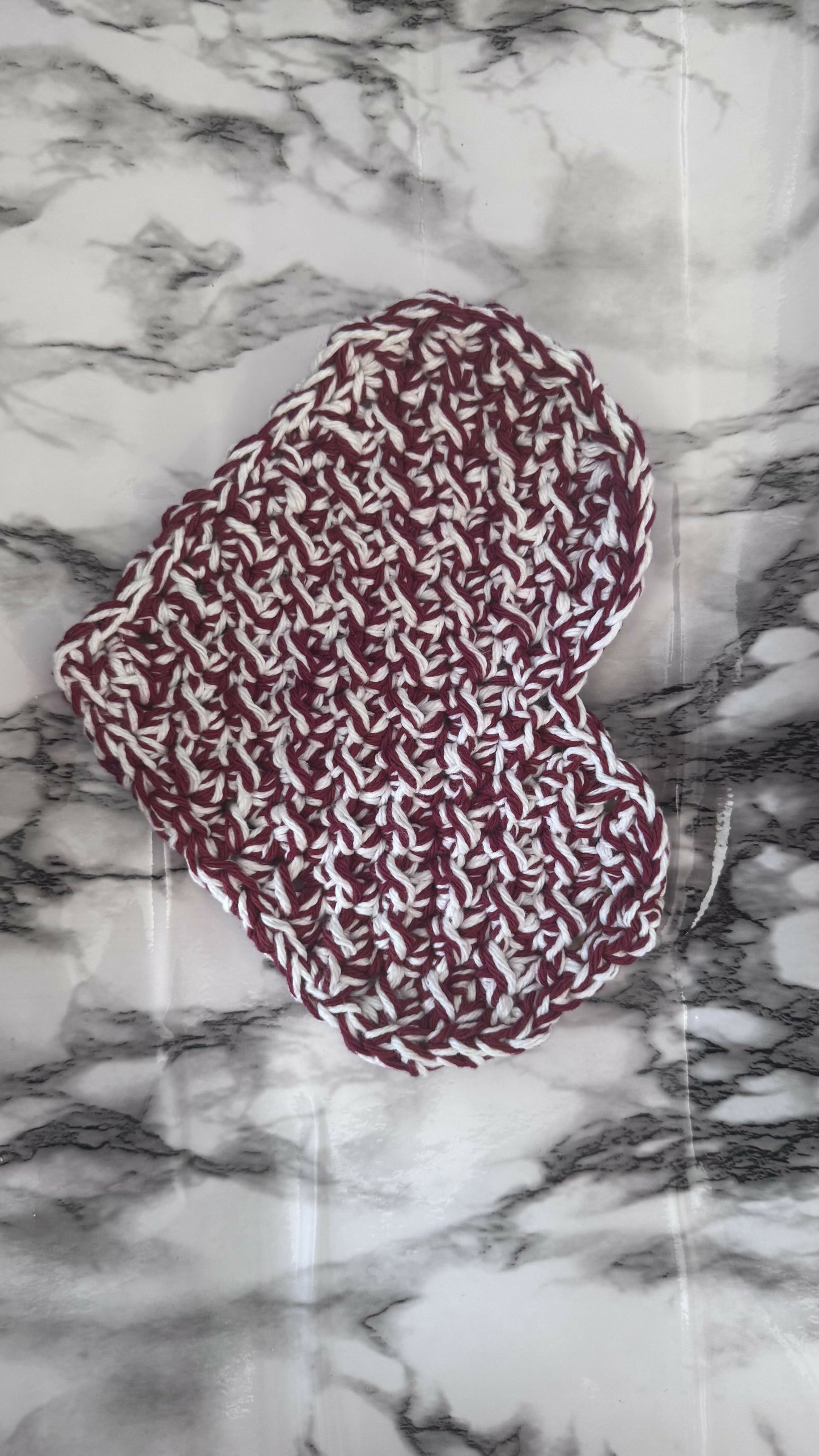 Crochet Heart hot pad