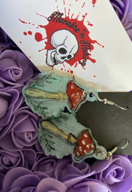 Cottagecore Mushroom Earrings