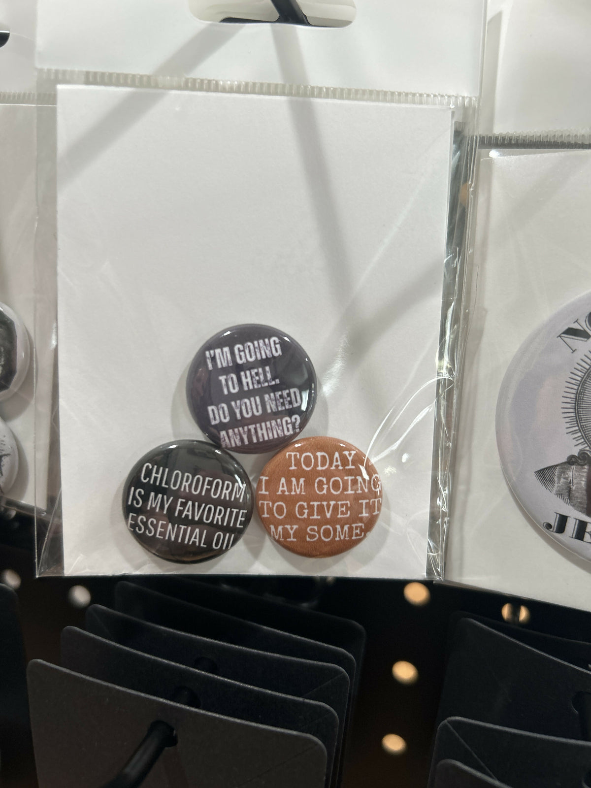 Funny Pinback button set