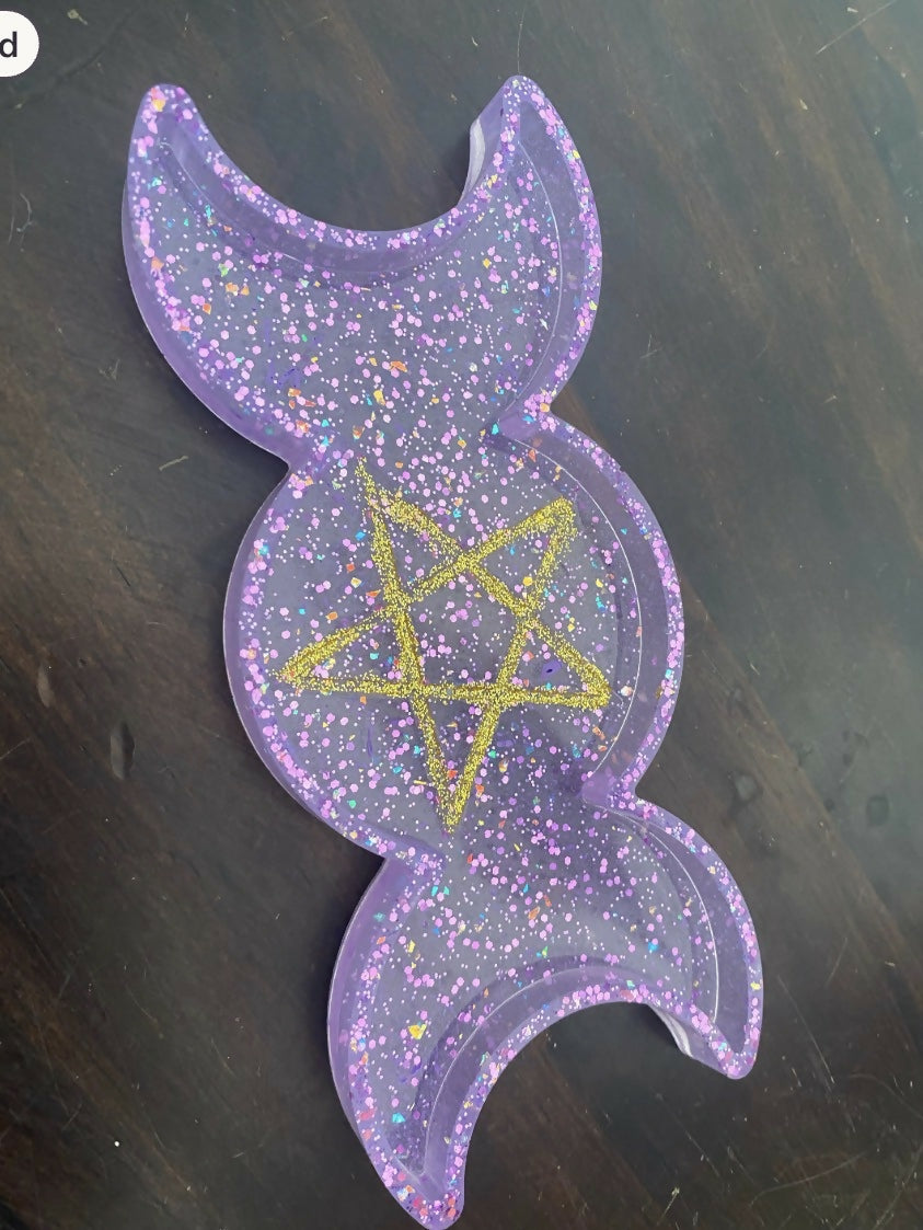 Triple Moon Pentacle Tray