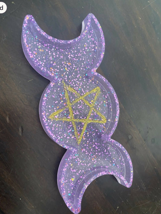 Triple Moon Pentacle Tray