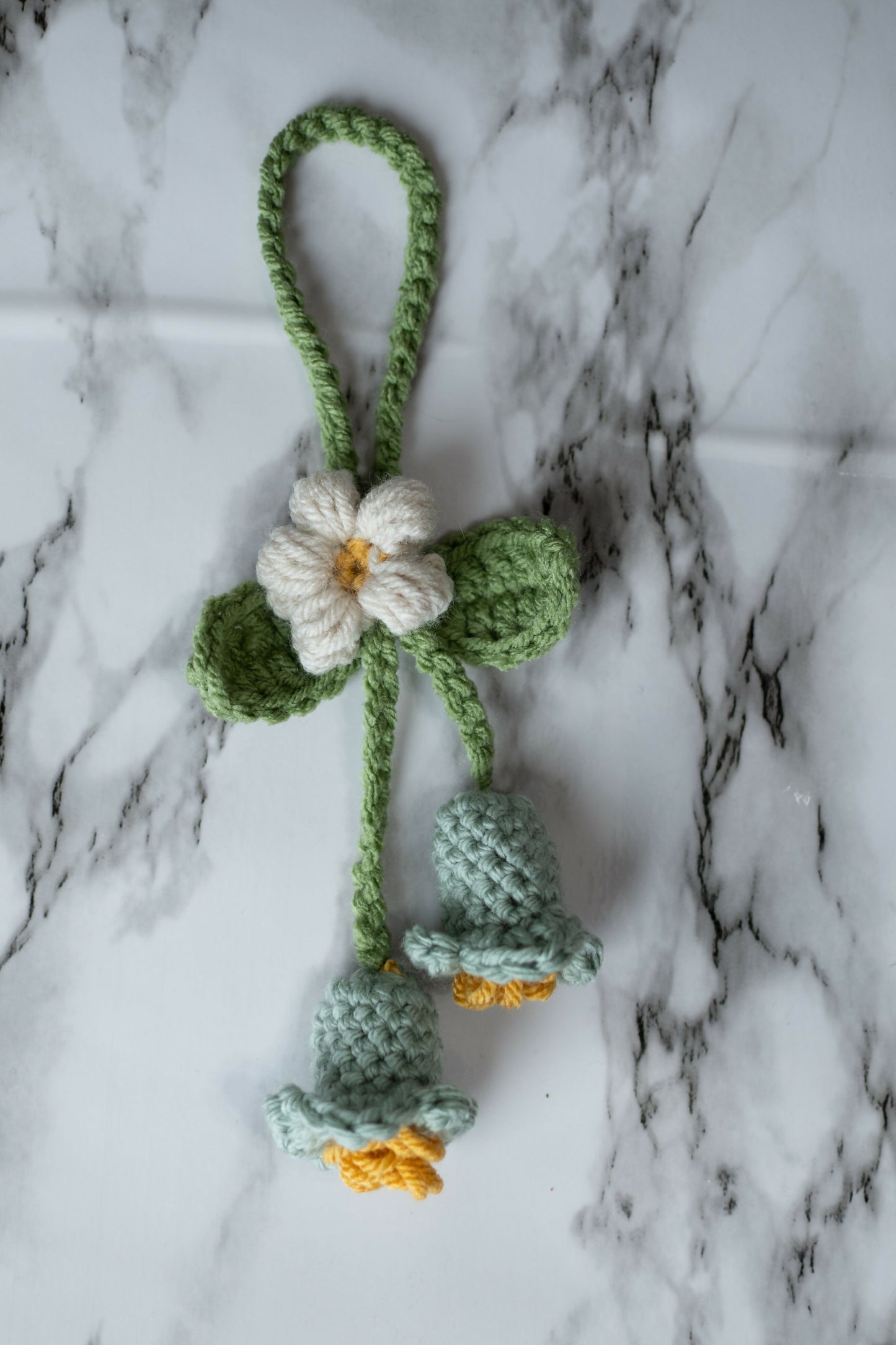 Crochet car mirror charms