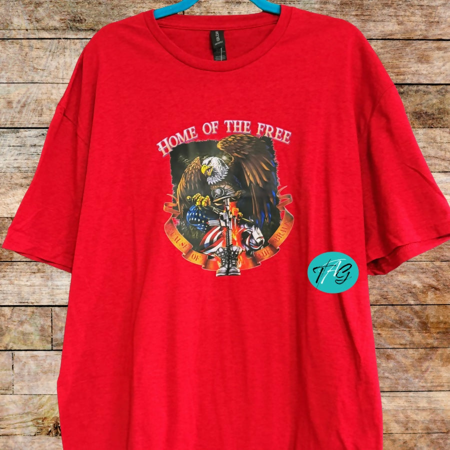 Home of the Free because of the brave Tshirt