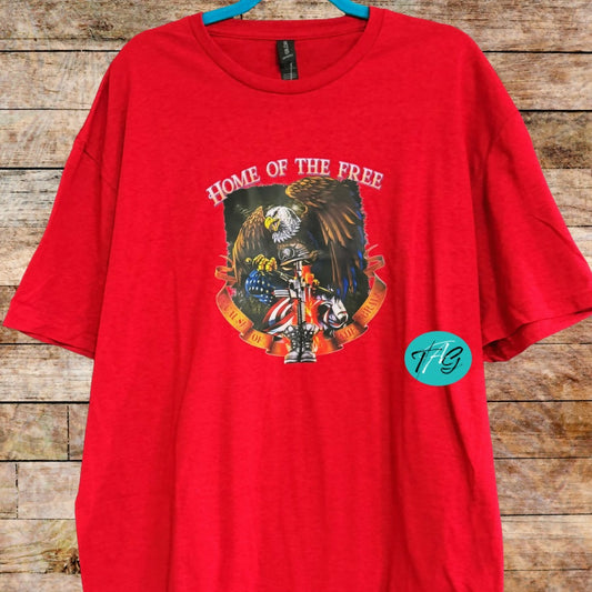 Home of the Free because of the brave Tshirt