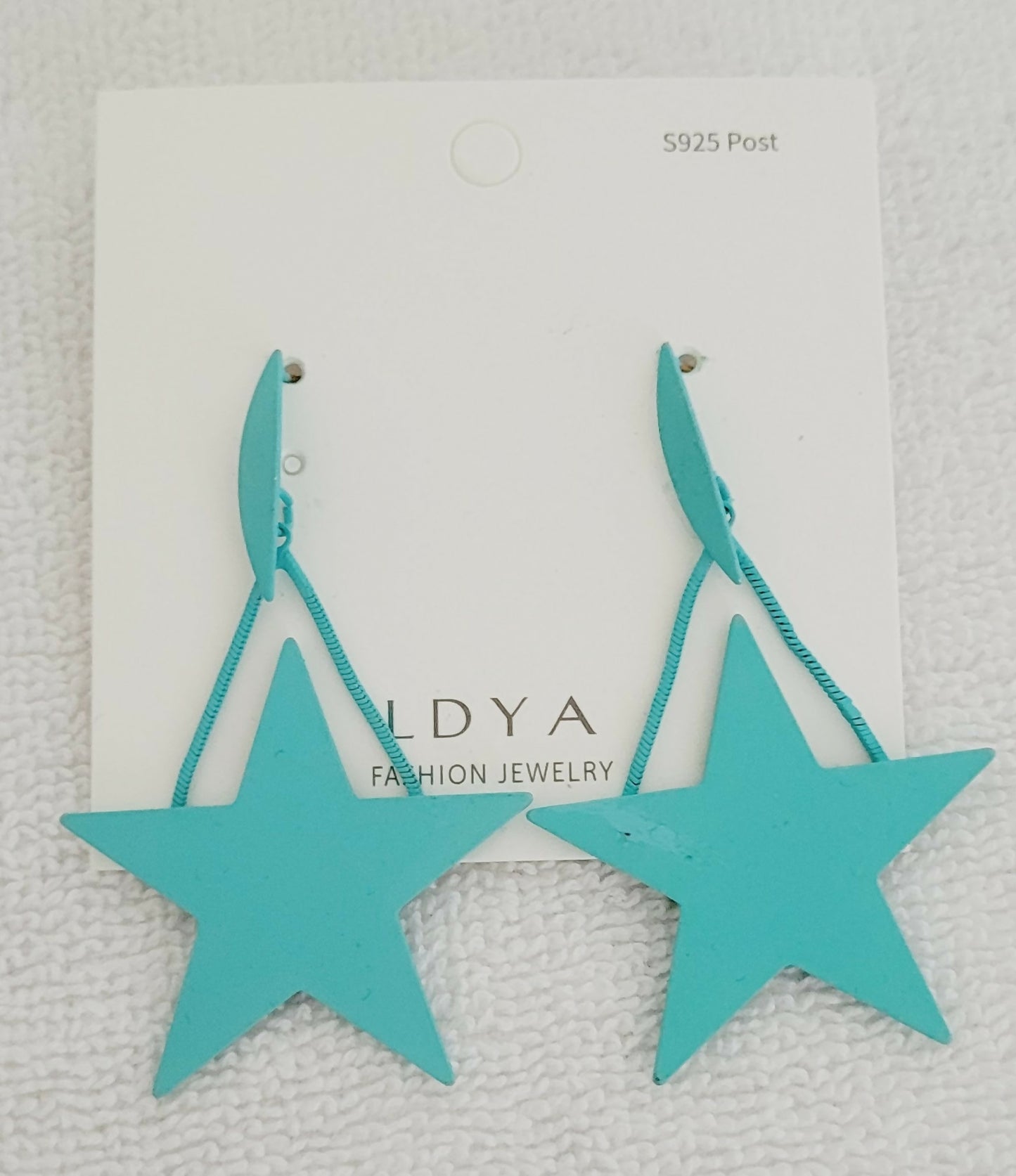 LDYA Blue Star Dangling Earrings