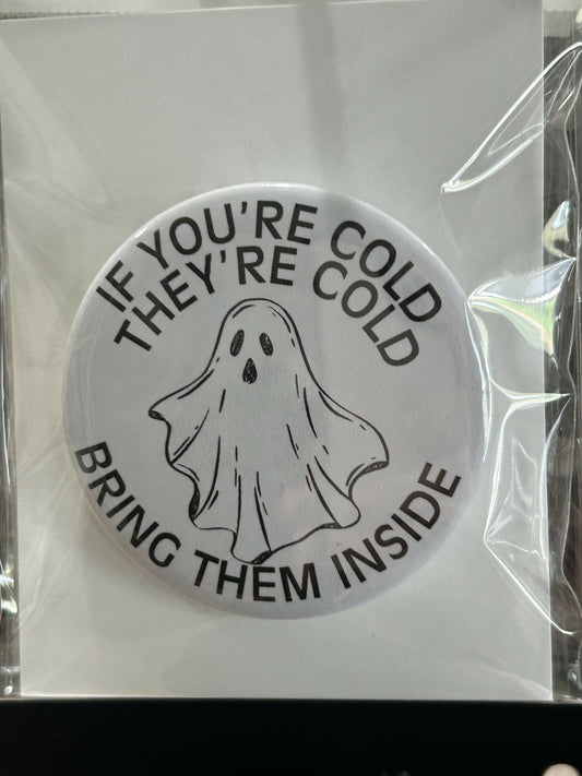 Ghost Pinback Button
