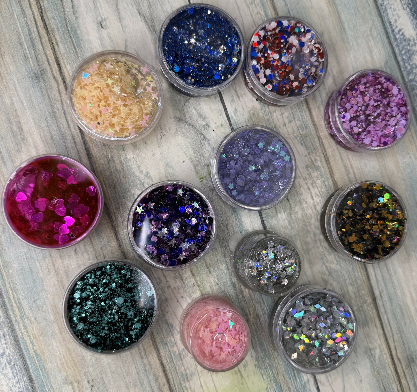 Hair glitter gel