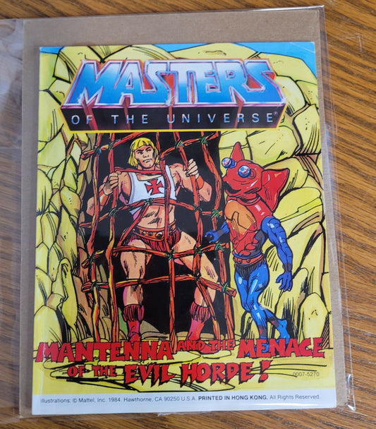 1984 Masters of the Universe MANTENNA MENACE EVIL HORDE Mini Comic