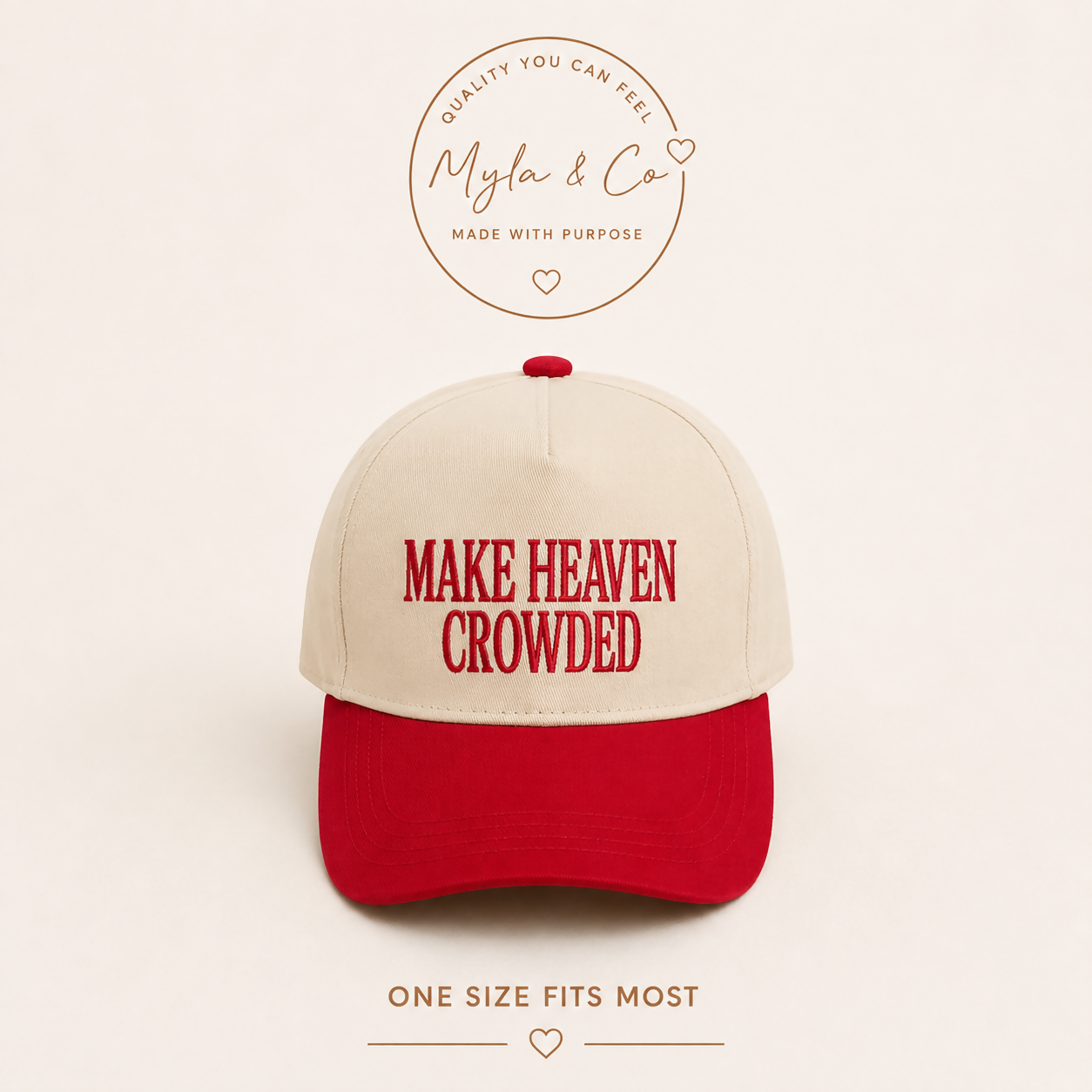 Make Heaven Crowded Baseball Cap