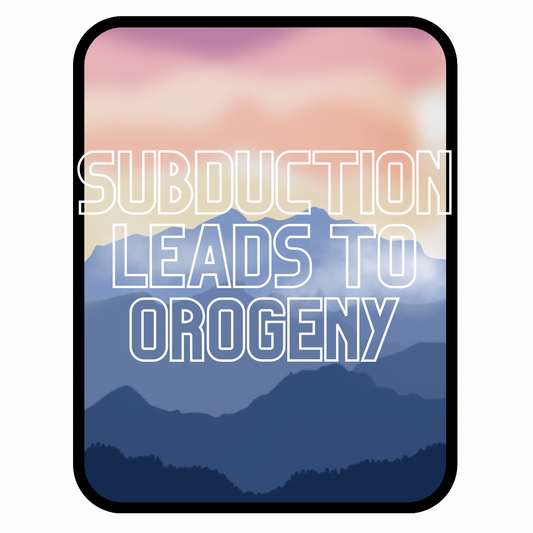 Subduction Leads to Orogeny