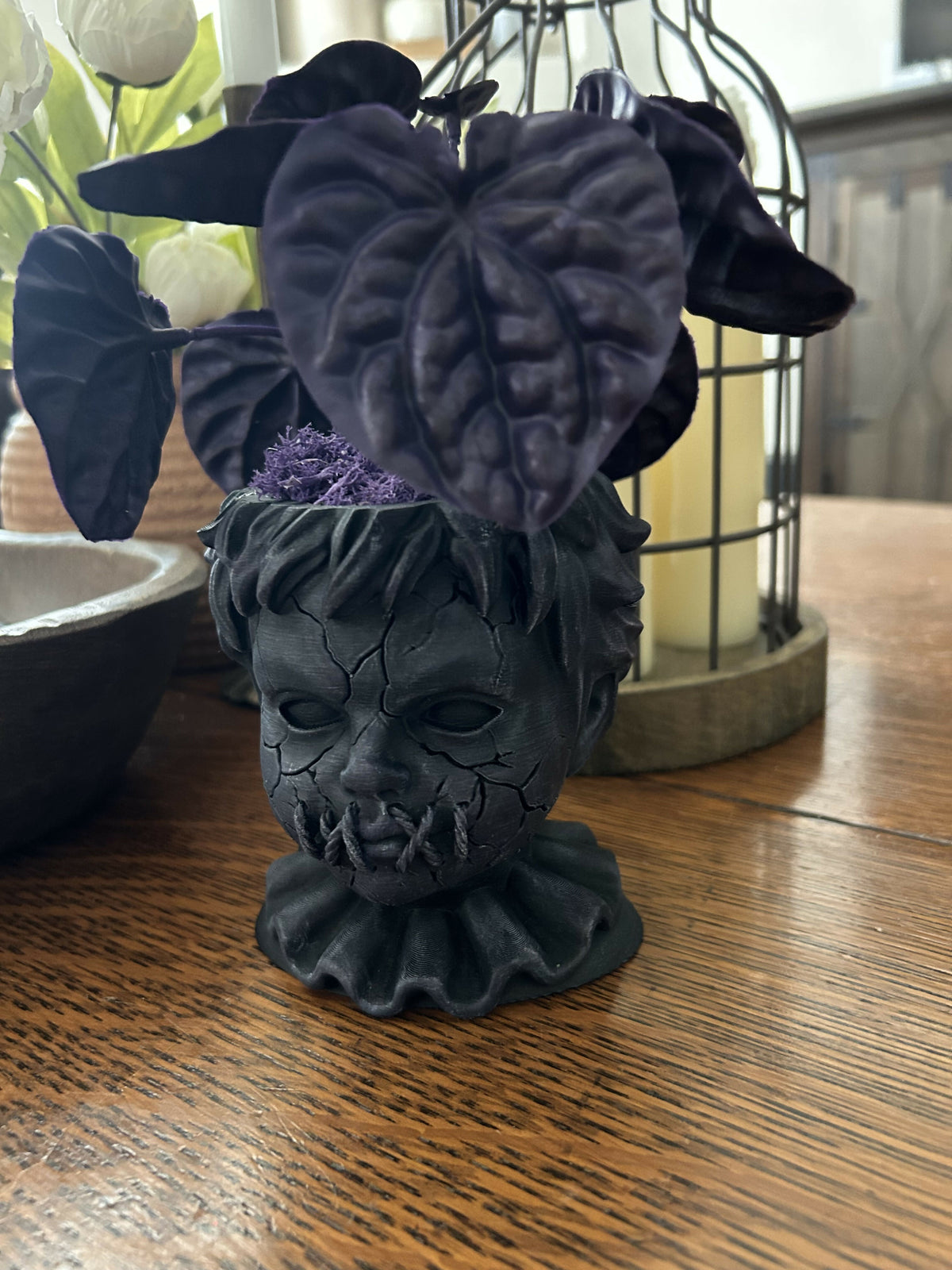 Halloween Planter Purple