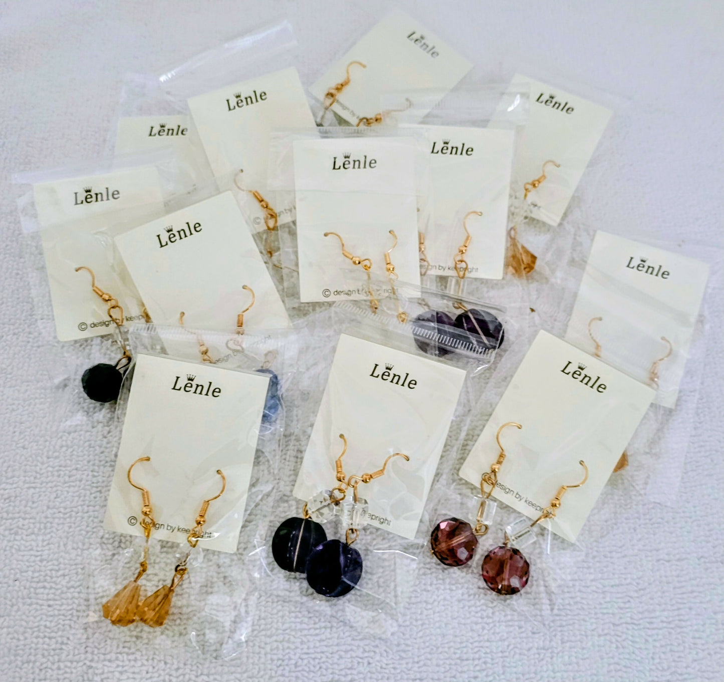 Lenle Glass Crystal Earrings