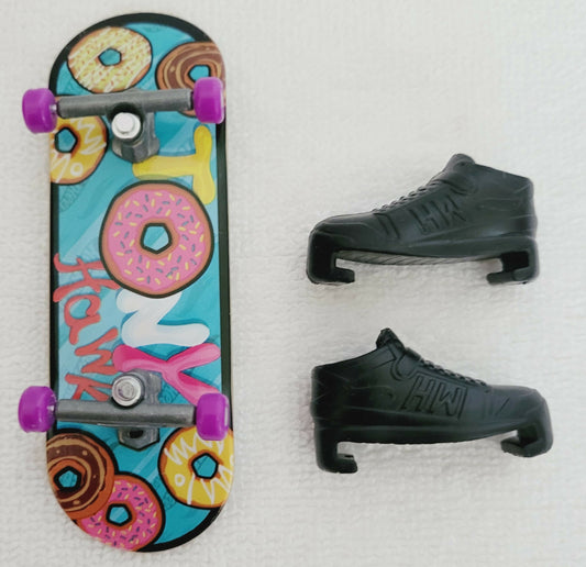 Hot Wheels Skate Tony Hawk Donut fingerboard Set