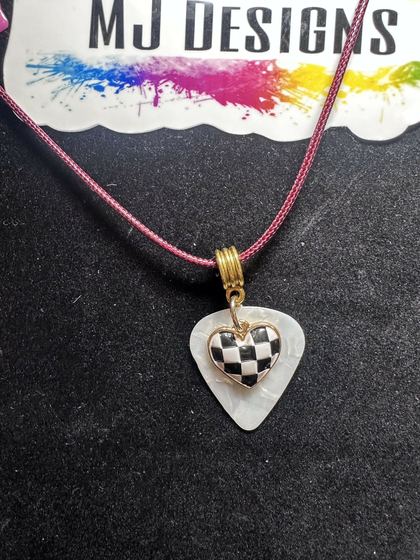 MJ guitar pick jewelry
