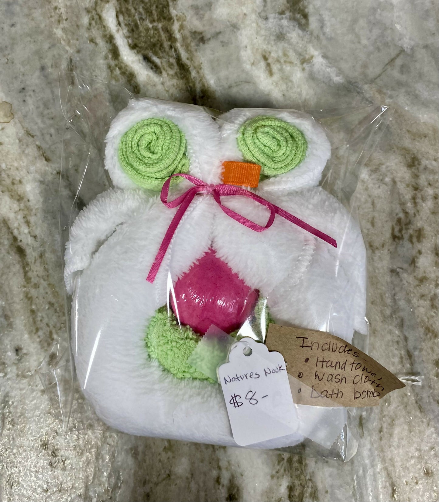 Hand towel owl
