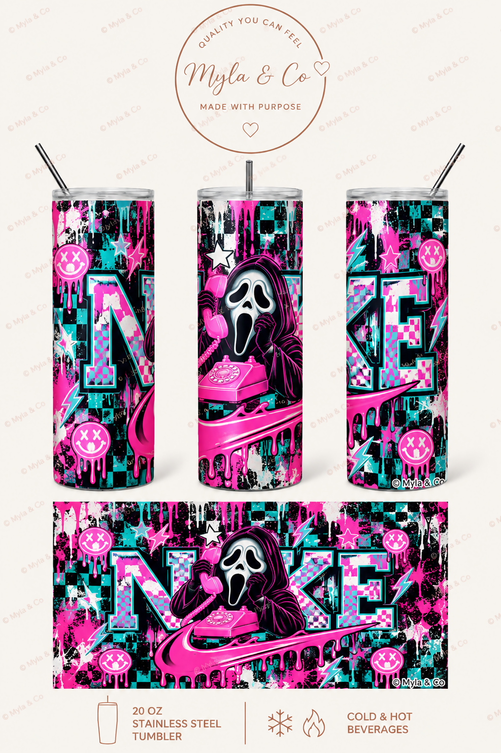 Neon Nightmare 20 oz Tumbler