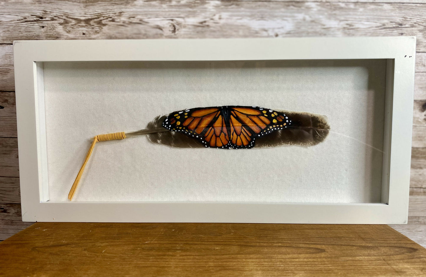 Hand painted feathers