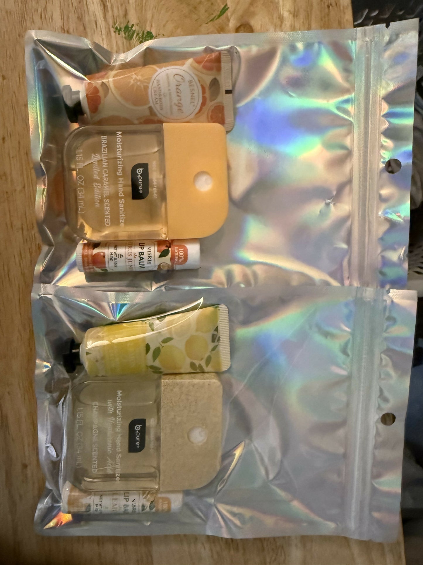 Hand sanitizer gift set
