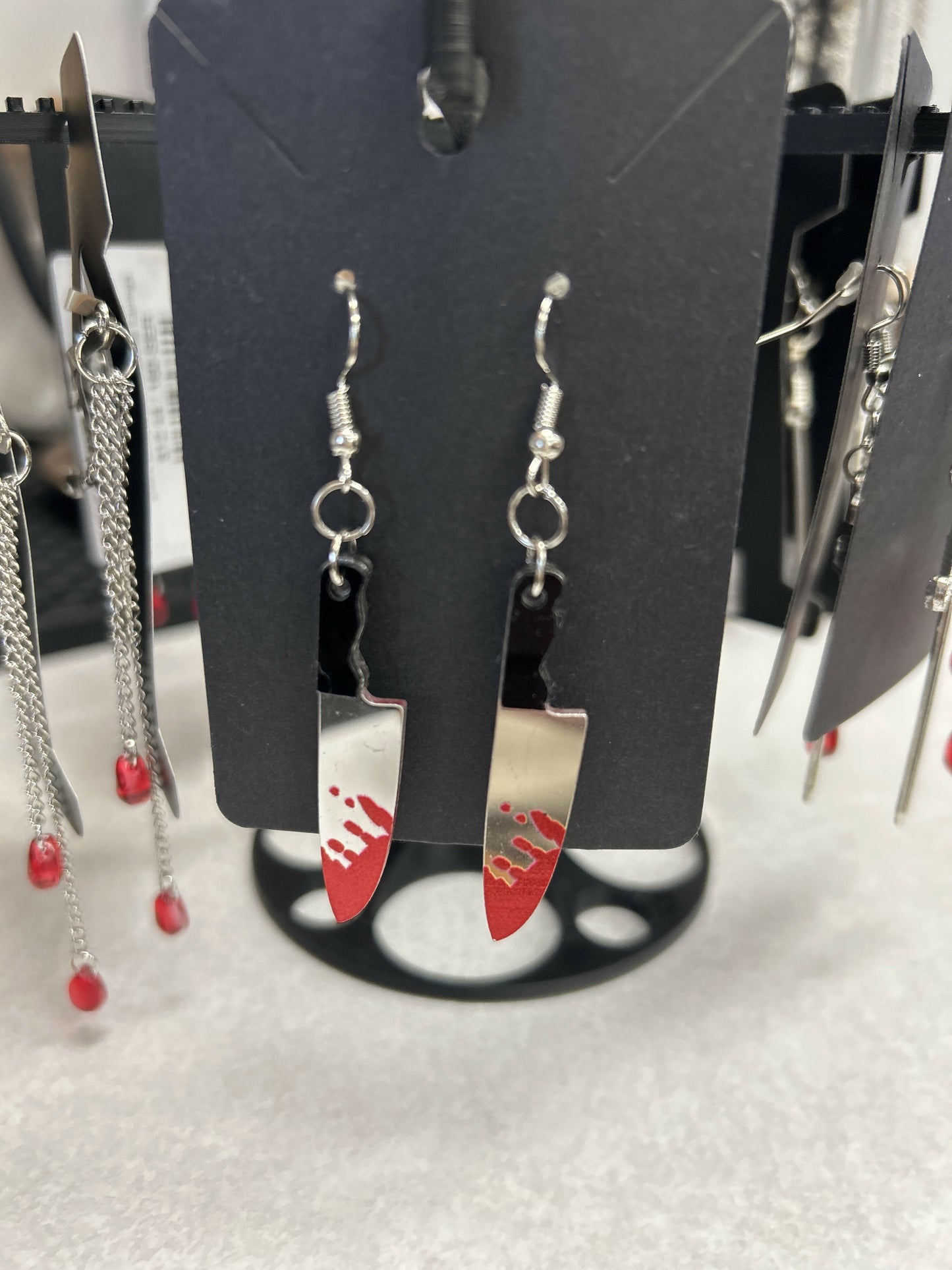 Bloody Knife Earrings