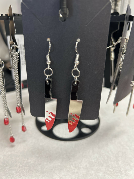 Bloody Knife Earrings