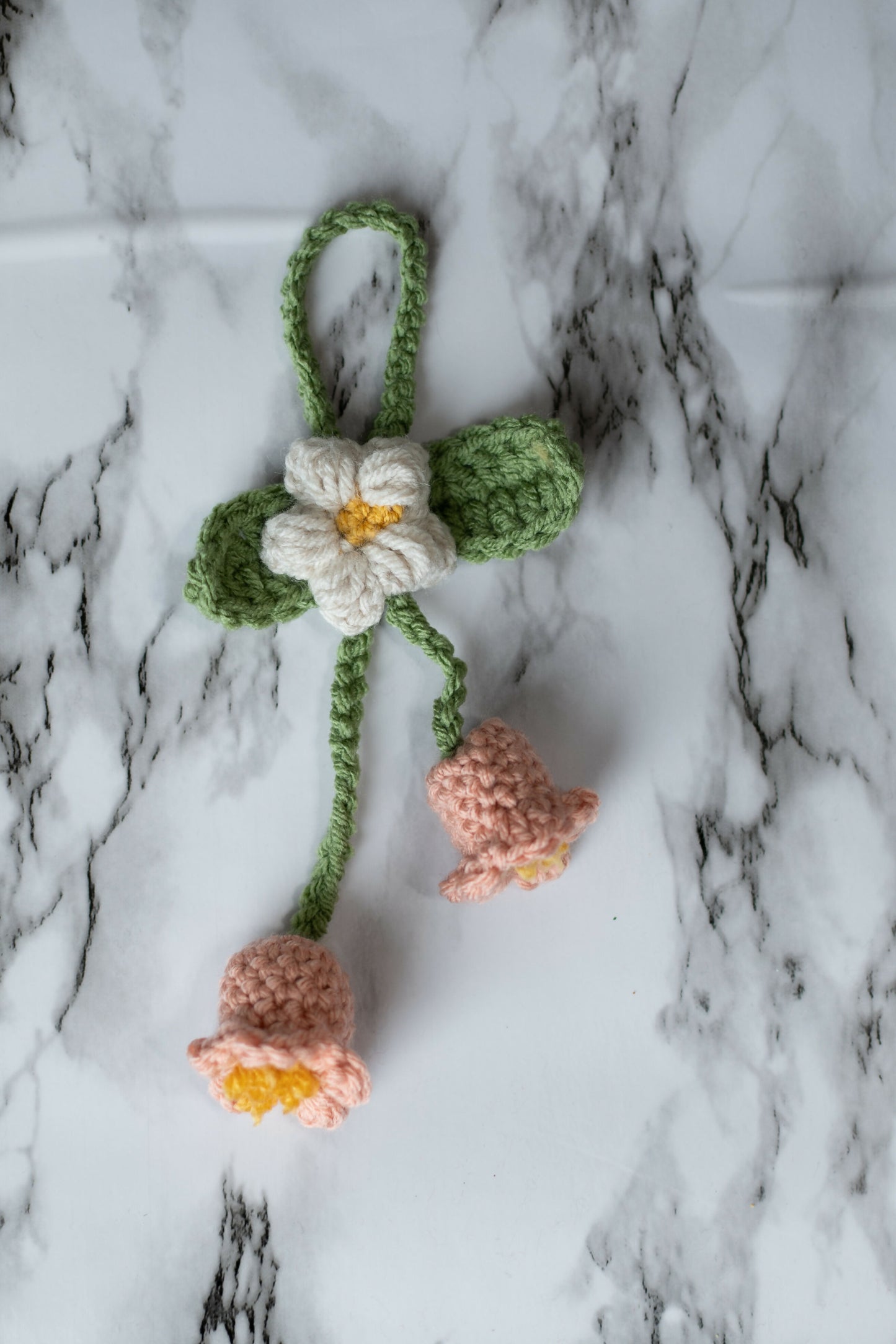 Crochet car mirror charms