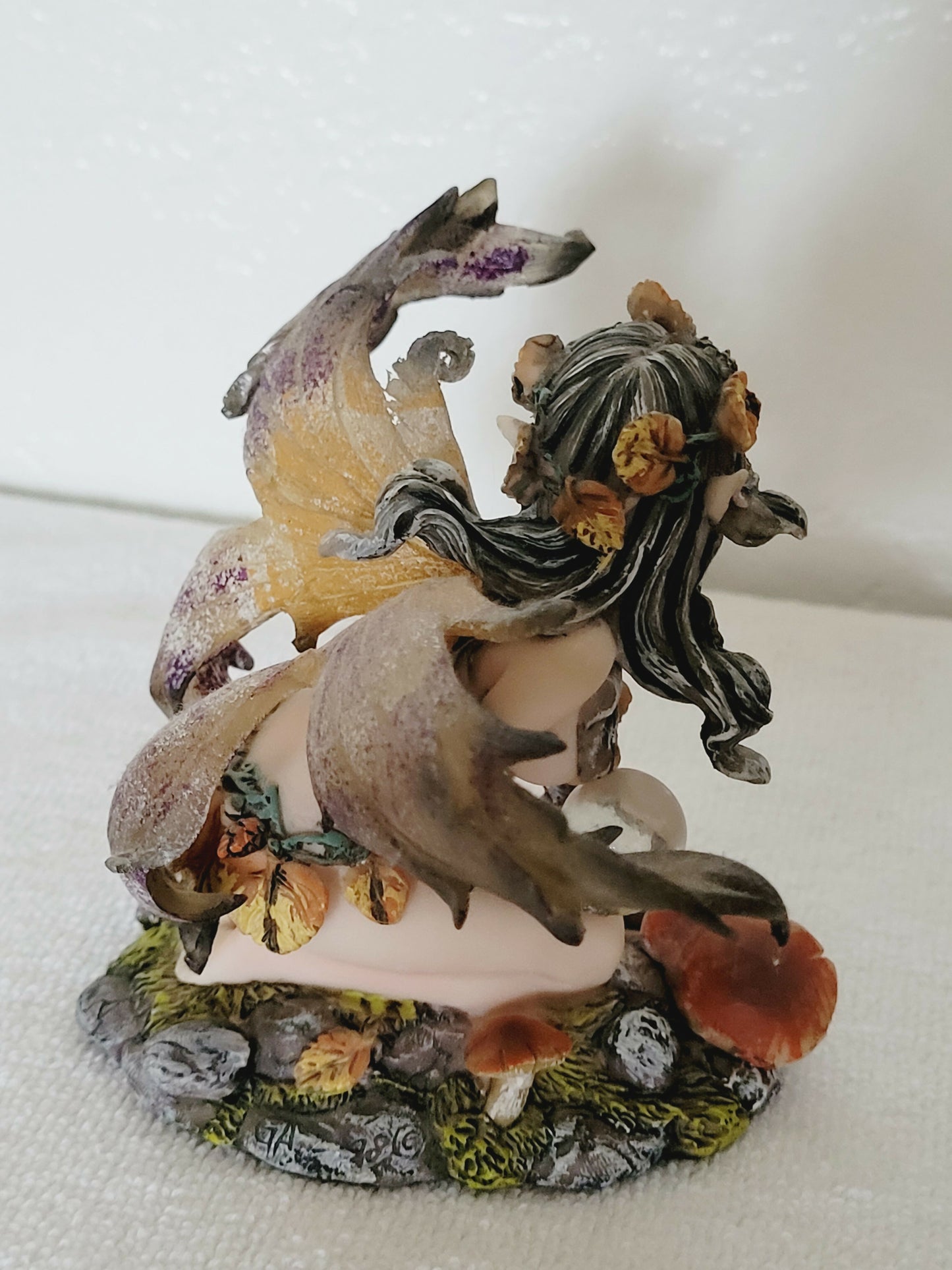 Autumn Fairy with Orb Statue