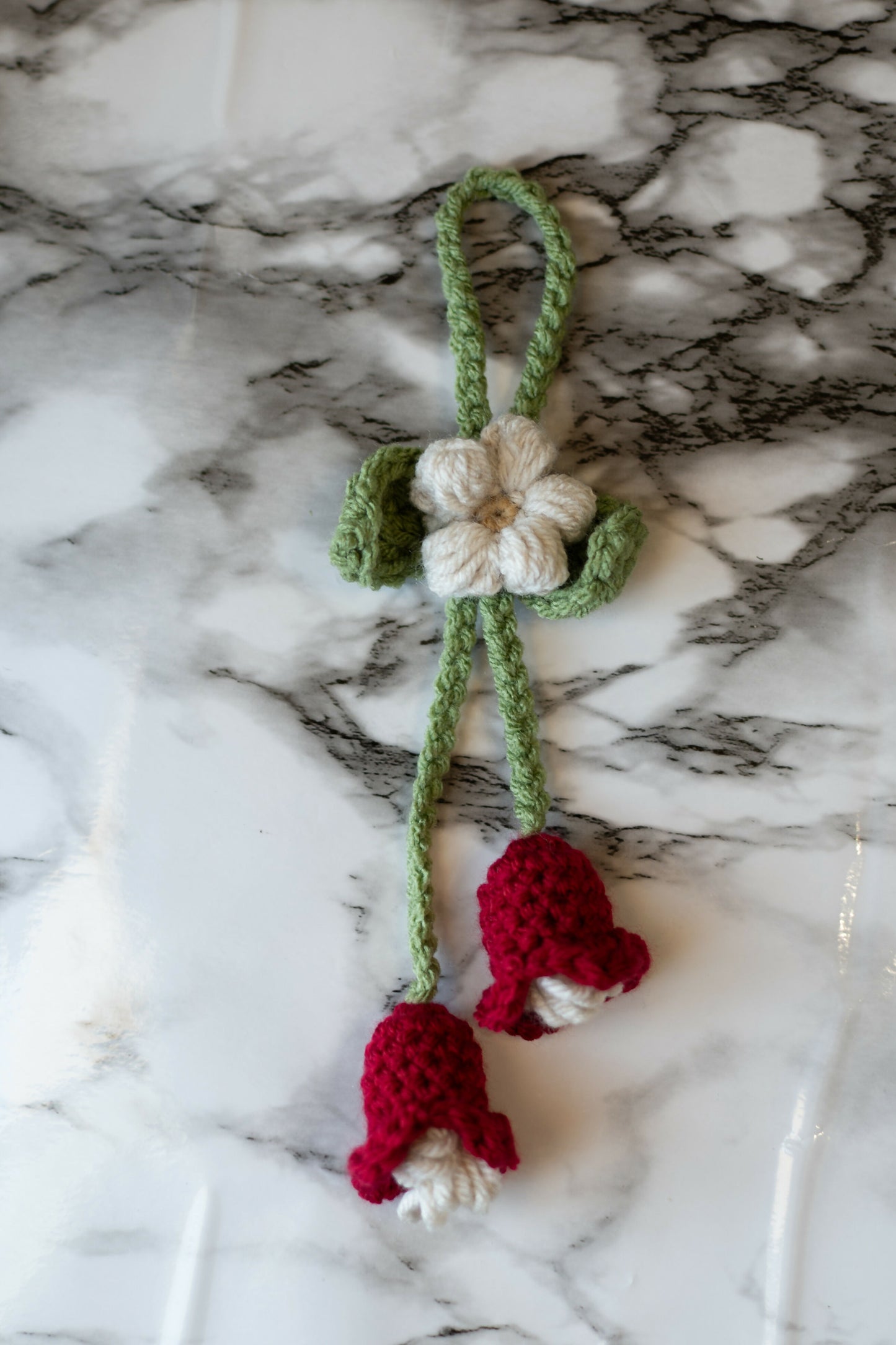 Crochet car mirror charms